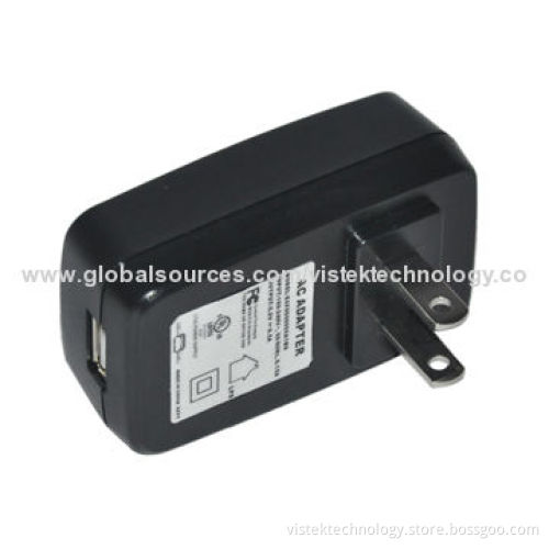 7.5W US USB AC/DC Switching Adapter for Vistek with 90-264V AC Input Voltage Range